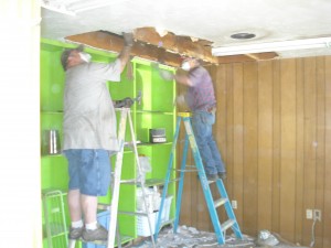 Pulling insulation