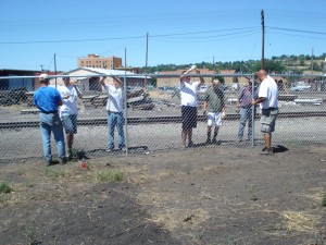 Fence building